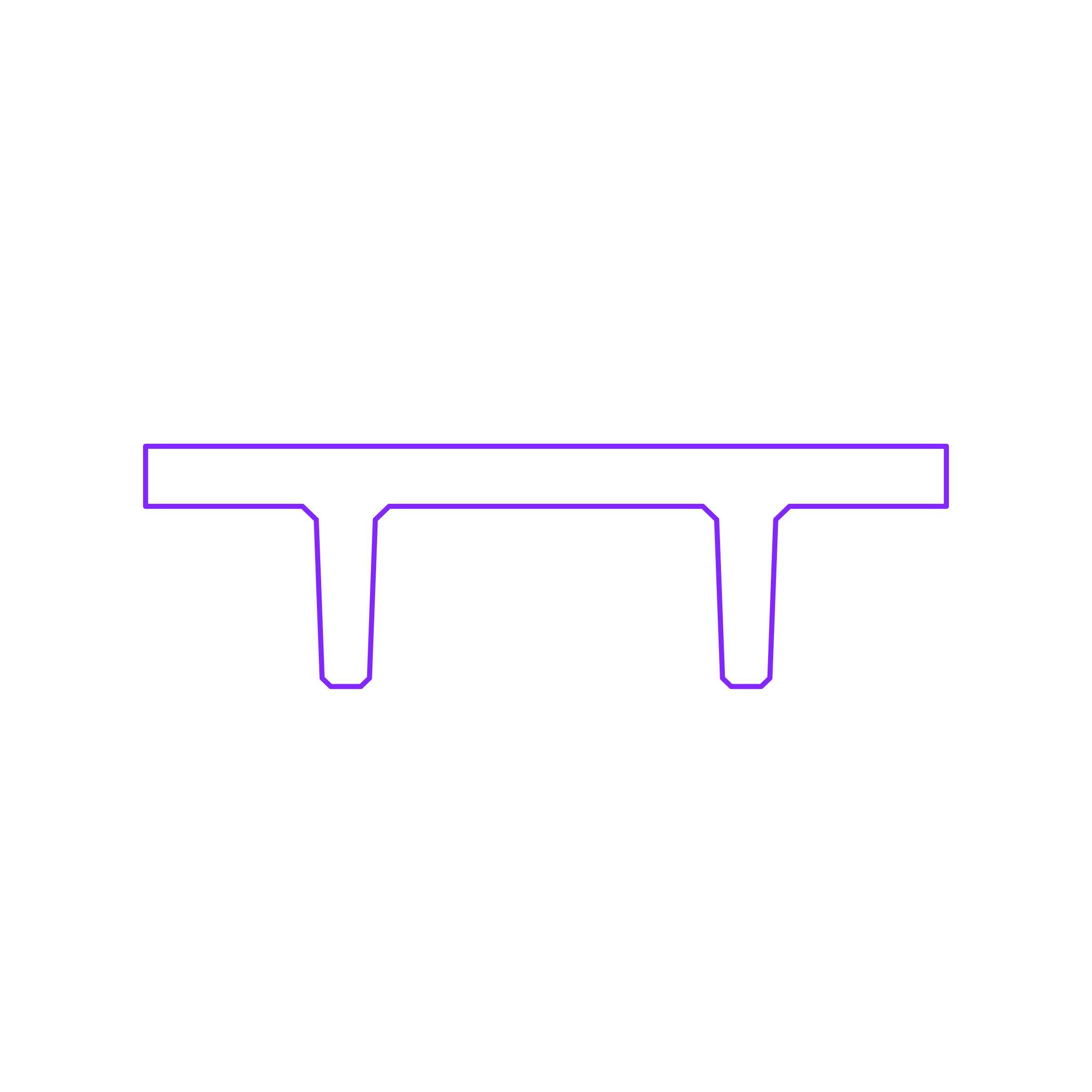 Buildings Concrete Beams Joists T Section Double Stencil Svg Vector Free Vectors